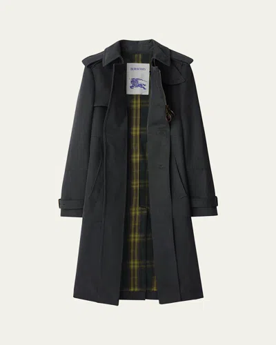 Burberry Belted Single-breasted Trench Coat In Cinder