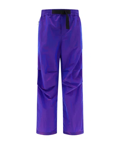 Burberry Men's Shimmering Trousers In Purple
