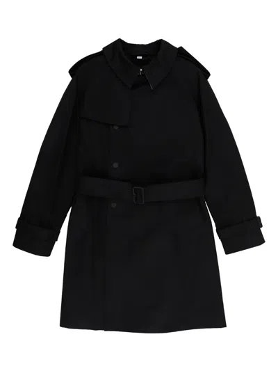 Burberry Kids' Belted Trench Coat In Black