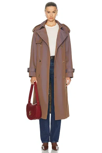 Burberry Belted Trench Coat In Dusk