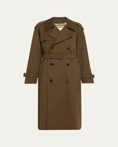 Burberry Belted Trench Coat In Mire