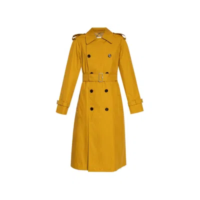 Burberry Belted Trench Coat Women In Orange