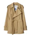 Burberry Belted Trench Jacket In Nude