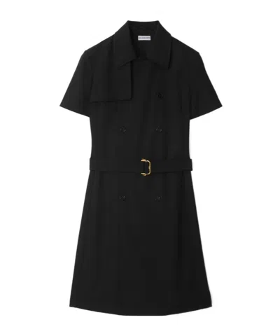 BURBERRY BURBERRY DOUBLE BREASTED BELTED MINI DRESS