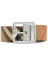 Burberry Sand Military Reversible Belt In Brown