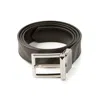 Burberry Checked Belt In Gray