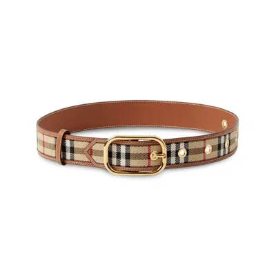 Burberry Belts In Brown/black