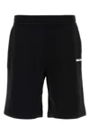 Burberry Relaxed-fit Green Shorts With Elastic Waistband In Black