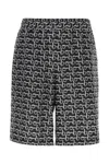 Burberry Printed Silk Bermuda Shorts In Printed