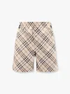 Burberry Vintage Check-pattern Shorts In Beige