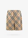 Burberry Check Drawstring Shorts In Brown