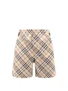 Burberry Vintage Check-pattern Shorts In Beige