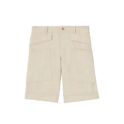 Burberry Bermuda Shorts Men In Beige