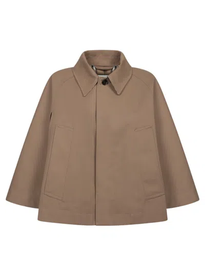 Burberry Bespoke Brown Trench Coat With Structured Collar