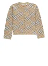 Burberry Bethane Cardigan In Brown