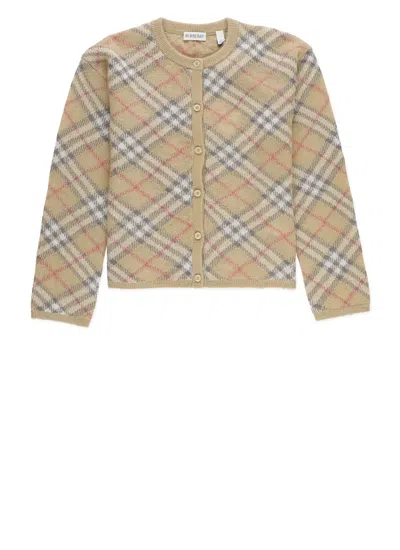 Burberry Kids' Bethane Cardigan In Brown