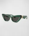 Burberry Woman Sunglass Be4421u In Green