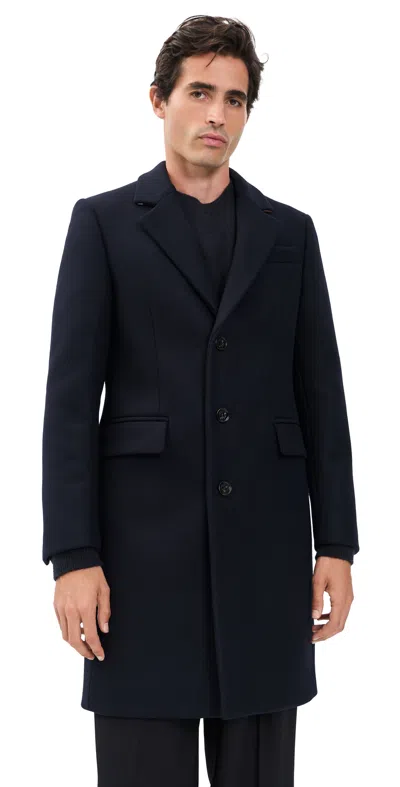 Burberry Beverley Wool Coat Navy