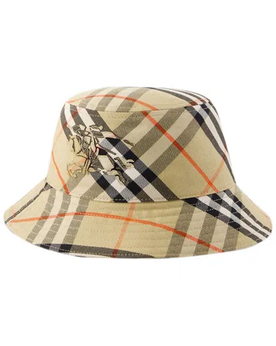 Burberry Bias Check Bucket Hat (authentic Pre-loved) In Brown