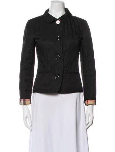 Pre-owned Burberry Biker Jacket In Black