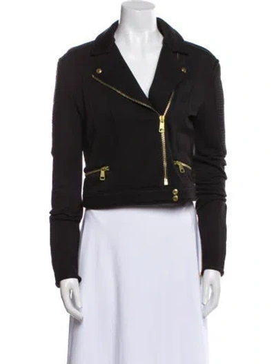 Pre-owned Burberry Biker Jacket In Black