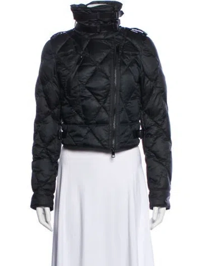 Pre-owned Burberry Biker Jacket In Black