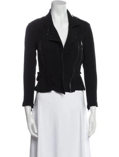 Pre-owned Burberry Biker Jacket In Black