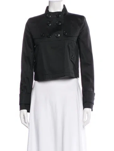 Pre-owned Burberry Biker Jacket In Black