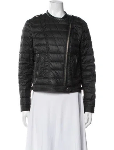 Pre-owned Burberry Biker Jacket In Black