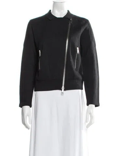 Pre-owned Burberry Biker Jacket In Black