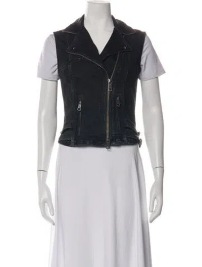 Pre-owned Burberry Biker Jacket In Black