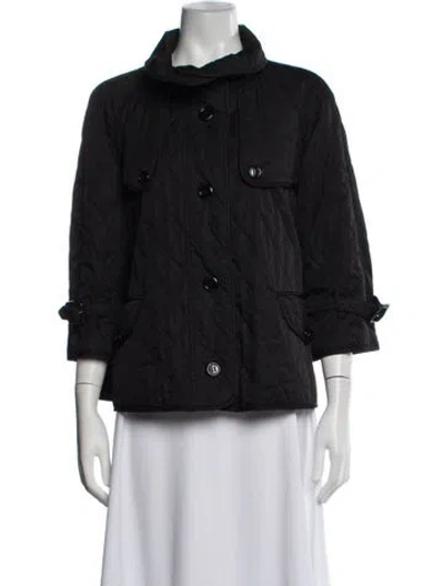 Pre-owned Burberry Biker Jacket In Black