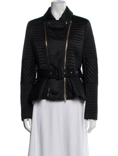 Pre-owned Burberry Biker Jacket In Black