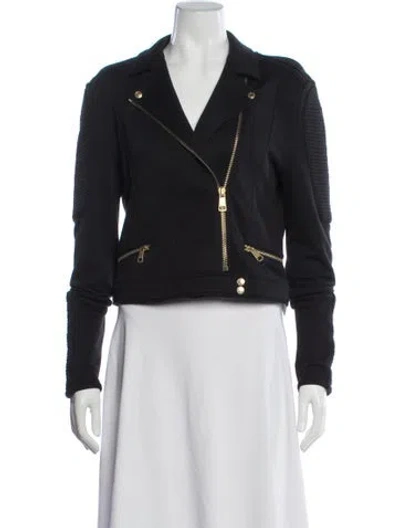 Pre-owned Burberry Biker Jacket In Blue
