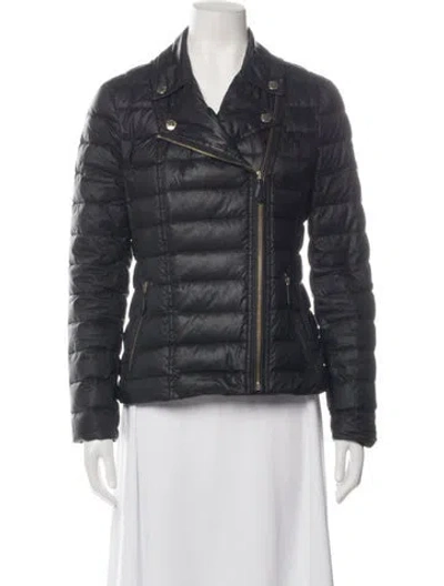 Pre-owned Burberry Biker Jacket In Blue