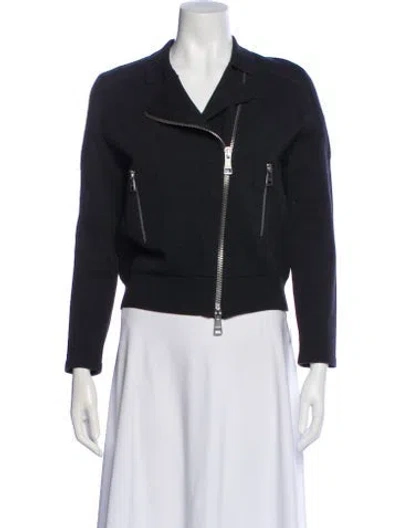 Pre-owned Burberry Biker Jacket In Green