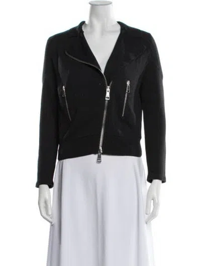 Pre-owned Burberry Biker Jacket In Grey