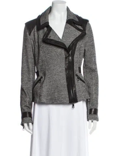 Pre-owned Burberry Biker Jacket In Multi