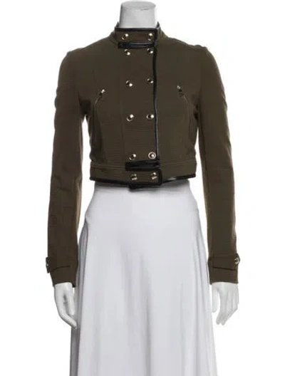 Pre-owned Burberry Biker Jacket In Neutral