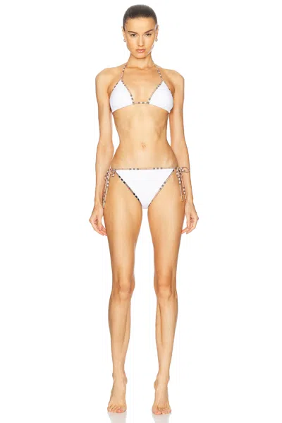 Burberry Bikini Set In White