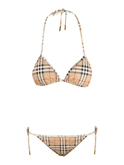 Burberry Bikini - Tartã¡n In Beige