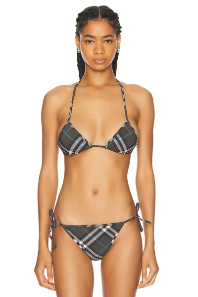 Burberry Bikini Top In Snug Ip Check