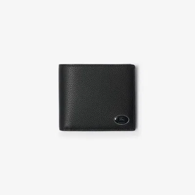 Burberry Leather Cotswolds Bifold Wallet In Black