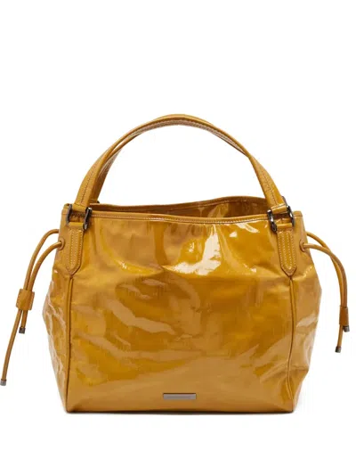 Pre-owned Burberry Bilmore Patent-leather Tote Bag