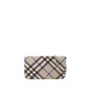 Burberry Beige Check Chain Strap Wallet Bag In Neutrals