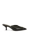 Burberry Rivet Leather Bird High-heeled Sandals In Shale