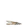 Burberry Check Birdie Slingback Ballerina Flats Women