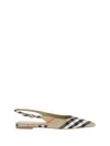 Burberry Check Birdie Slingback Ballerina Flats Women