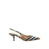 Burberry Check Birdie Slingback Ballerina Flats Women In Multi