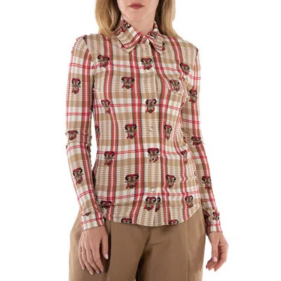 Burberry Biscuit Check Year Of The Ox Patia Shirt In Multi